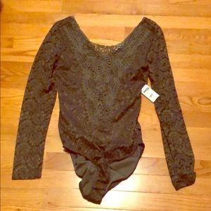 Olive green bodysuit